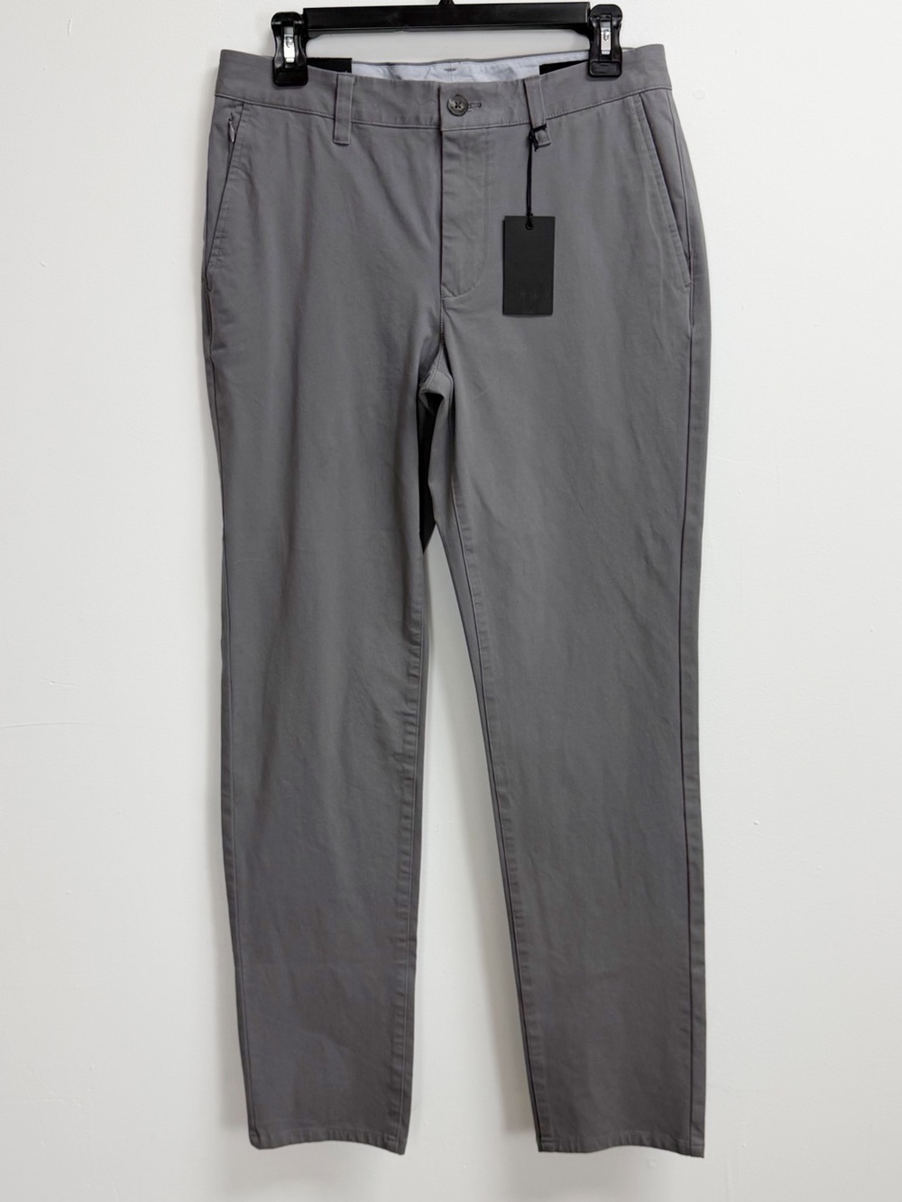 Bonobos Pants Mens 30x32 Gray Slim Chinos Khakis Cotton Blend NWT